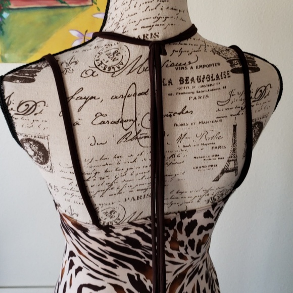 NWOT Halter Leppard print Dress by Entry. - Picture 4 of 6